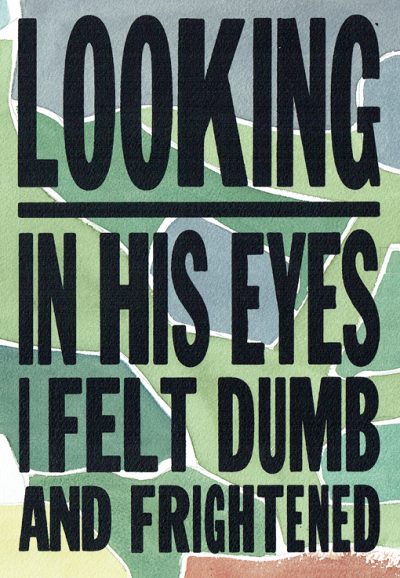 Looking in his eyes I felt dumb and frightened (2/10)